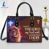Psalm 1305 I Wait For The Lord Leather Handbag With Handle Christ Gifts Leather Bags Christian Leather Bag 2 Psalm 1305 I Wait For The Lord Leather Handbag With Handle Christ Gifts Leather Bags