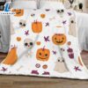 Pumpkin Ghost Skull Halloween Sofa Fleece Throw Blanket Halloween Gifts