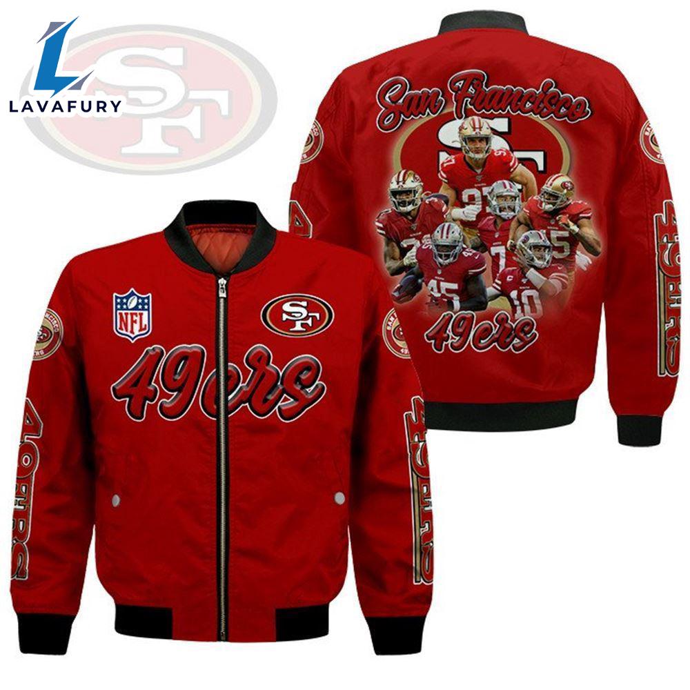 San Francisco 49Ers Players Nfl Bomber Jacket For Fans San Francisco 49Ers Players Nfl Bomber Jacket For Fans