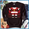 Santa Head Ugly Christmas Colored Print Sweatshirt Hallothanksmas Shirt 3 Santa Head Ugly Christmas Colored Print Sweatshirt