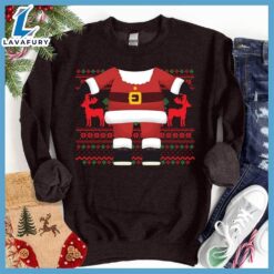 Santa Head Ugly Christmas Colored…