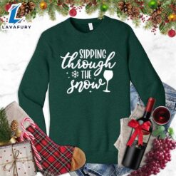 Sipping Through The Snow Sweatshirt…