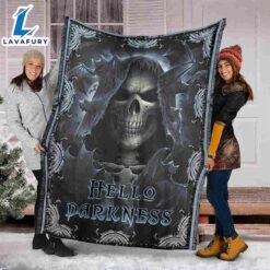 Skull Death Halloween Sofa Fleece…