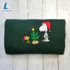 Snoopy And Woodstock Christmas Tree Embroidered Sweatshirt