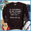 So Apparently I'm Not Allowed To Adopt All The Dogs ... Rude, But OK. Colored Print Sweatshirt