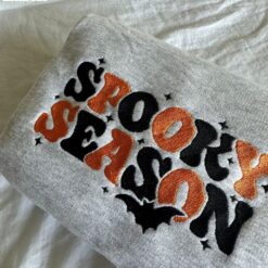 Spooky Season Embroidered Sweatshirt For…