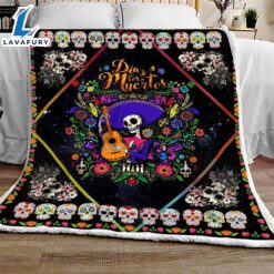 Sugar Skull Halloween Sofa Fleece…