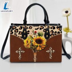 Sunflower Cross Leather Handbag 1…