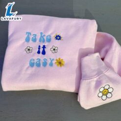 Take It Easy Embroidered Sweatshirt…