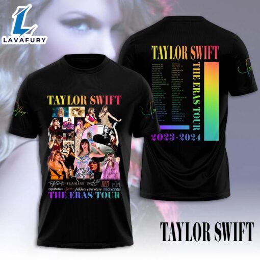 For Fans Taylor Swift Rainbow Eras Tour 3D T-Shirts & Hoodies