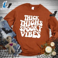 Thick Thighs Spooky Vibes Sweatshirt…