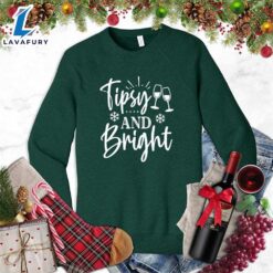 Tipsy And Bright Sweatshirt Hallothanksmas…