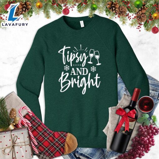 Tipsy And Bright Sweatshirt Hallothanksmas Shirt