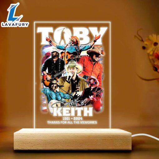 Toby Keith Led Light 7 Color Music For Fans – Music Night Light