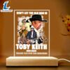 Toby Keith Led Light with Wooden Base - Music Night Light 3 Toby Keith Led Light with Wooden Base