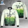 US Army Paratroopers With The 82nd Airborne Division Parachute AOP Fleece Bomber Jacket