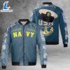 US Navy Chief Anchor AOP Fleece Bomber Jacket