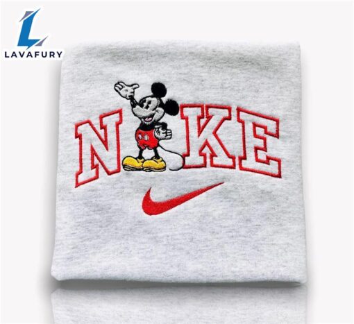 Vintage Mickey  Logo Embroidered Shirt For Man And Women