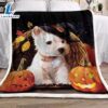 West Highland White Terrier Halloween Sherpa Blankets Halloween Blanket