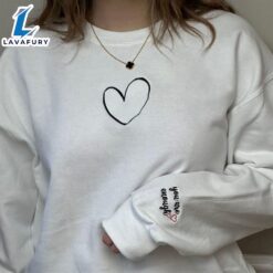 You Are Enough Embroidered Sweatshirt,…
