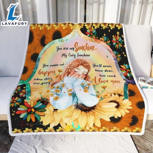 You Are My Sunshine Halloween Sofa Fleece Throw Blanket  Halloween Gifts Gift Xmas