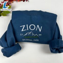 Zion National Park Embroidered Sweatshirt…