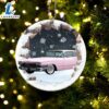 1960 Cadillac DeVille Pink Christmas Ornament