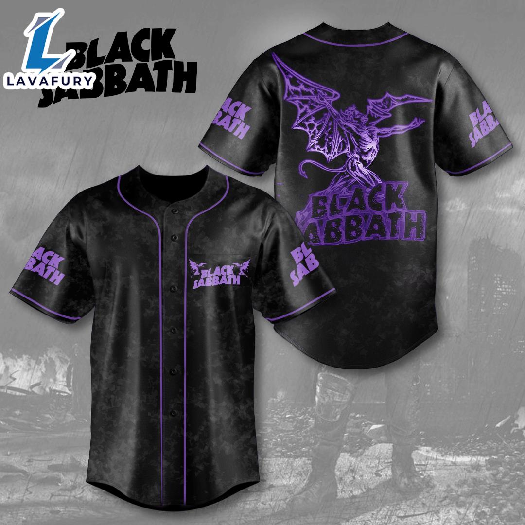 Black Sabbath Baseball Jersey Black Sabbath Baseball Jersey