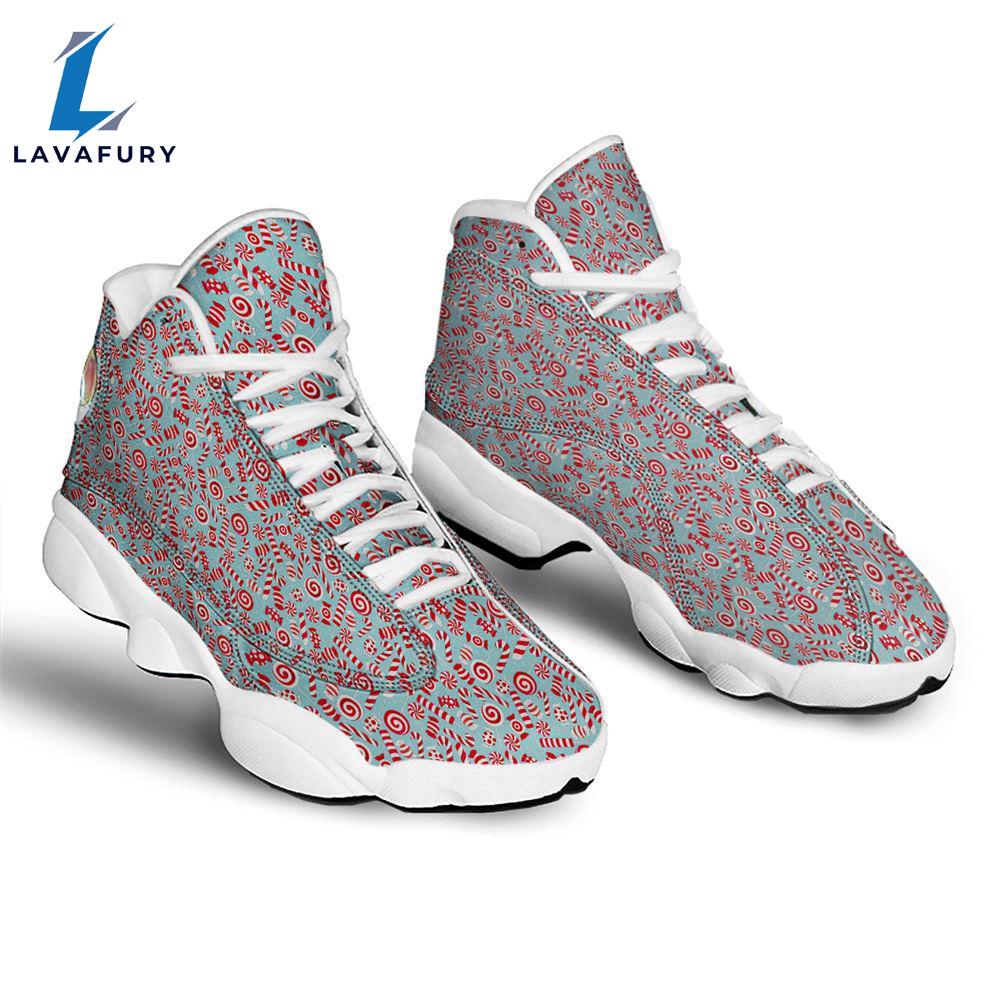 Candy Cane Christmas Print Pattern Jd13 Shoes For Men Women Gift Xmas Candy Cane Christmas Print Pattern Jd13 Shoes For Men Women Gift Xmas