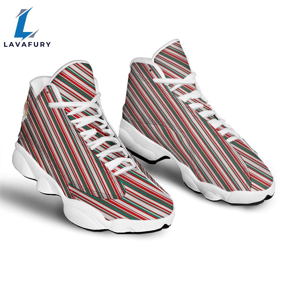 Candy Cane Stripe Christmas Print Jd13 Shoes For Men Women Gift Xmas Candy Cane Stripe Christmas Print Jd13 Shoes For Men Women Gift Xmas