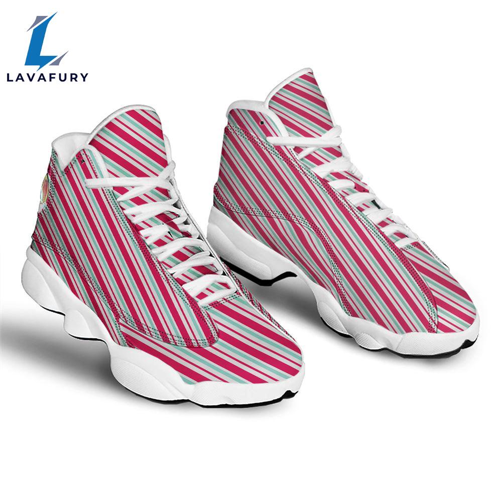 Candy Cane Striped Christmas Print Jd13 Shoes For Men Women Gift Xmas Candy Cane Striped Christmas Print Jd13 Shoes For Men Women Gift Xmas
