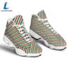 Candy Cane Stripes Christmas Print Jd13 Shoes For Men Women