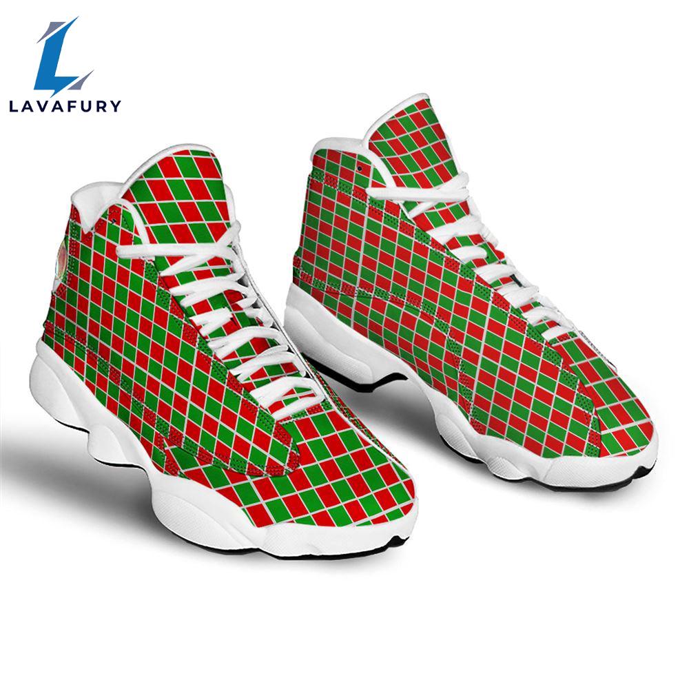 Checkered Merry Christmas Print Pattern Jd13 Shoes For Men Women Gift Xmas Checkered Merry Christmas Print Pattern Jd13 Shoes For Men Women Gift Xmas
