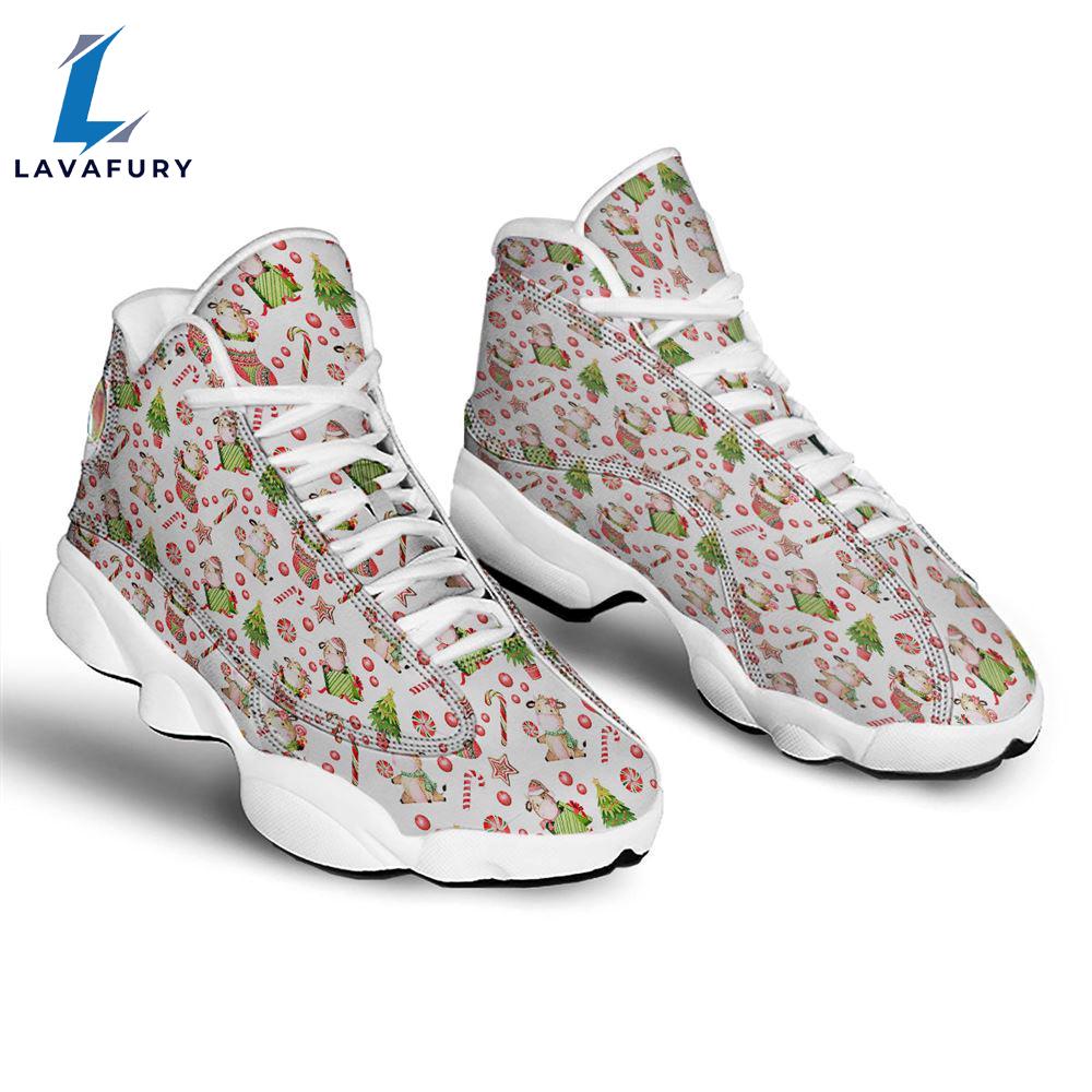 Cow Christmas Print Pattern Jd13 Shoes For Men Women Gift Xmas Cow Christmas Print Pattern Jd13 Shoes For Men Women Gift Xmas