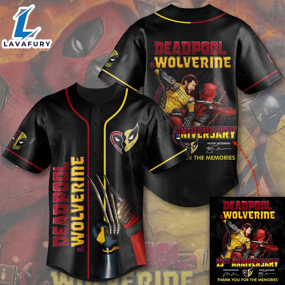 Deadpool x Wolverine Baseball Jersey  Gift For Fans Deadpool x Wolverine Baseball Jersey  Gift For Fans