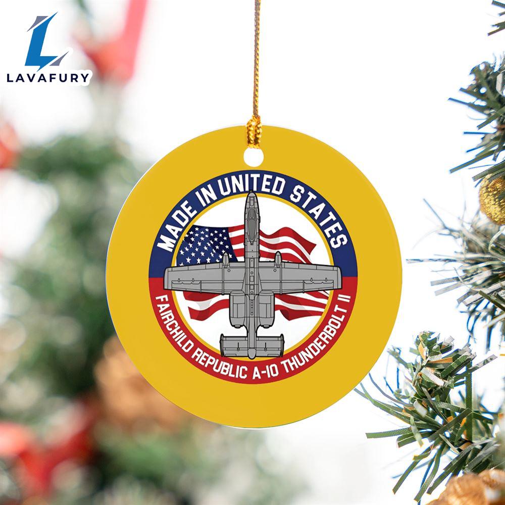 Fairchild Republic A-10 Thunderbolt II Ceramic Ornament For Fans Fairchild Republic A-10 Thunderbolt II Ceramic Ornament For Fans