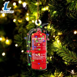 Firefighter Extinguisher Christmas Ornament For…