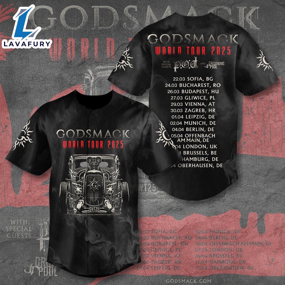 Godsmack Baseball Jersey  Gift For Fans Godsmack Baseball Jersey  Gift For Fans