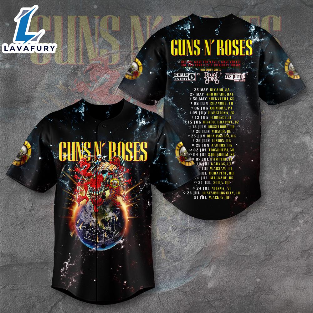 Guns N' Roses Baseball Jersey  Gift For Fans Guns N' Roses Baseball Jersey  Gift For Fans