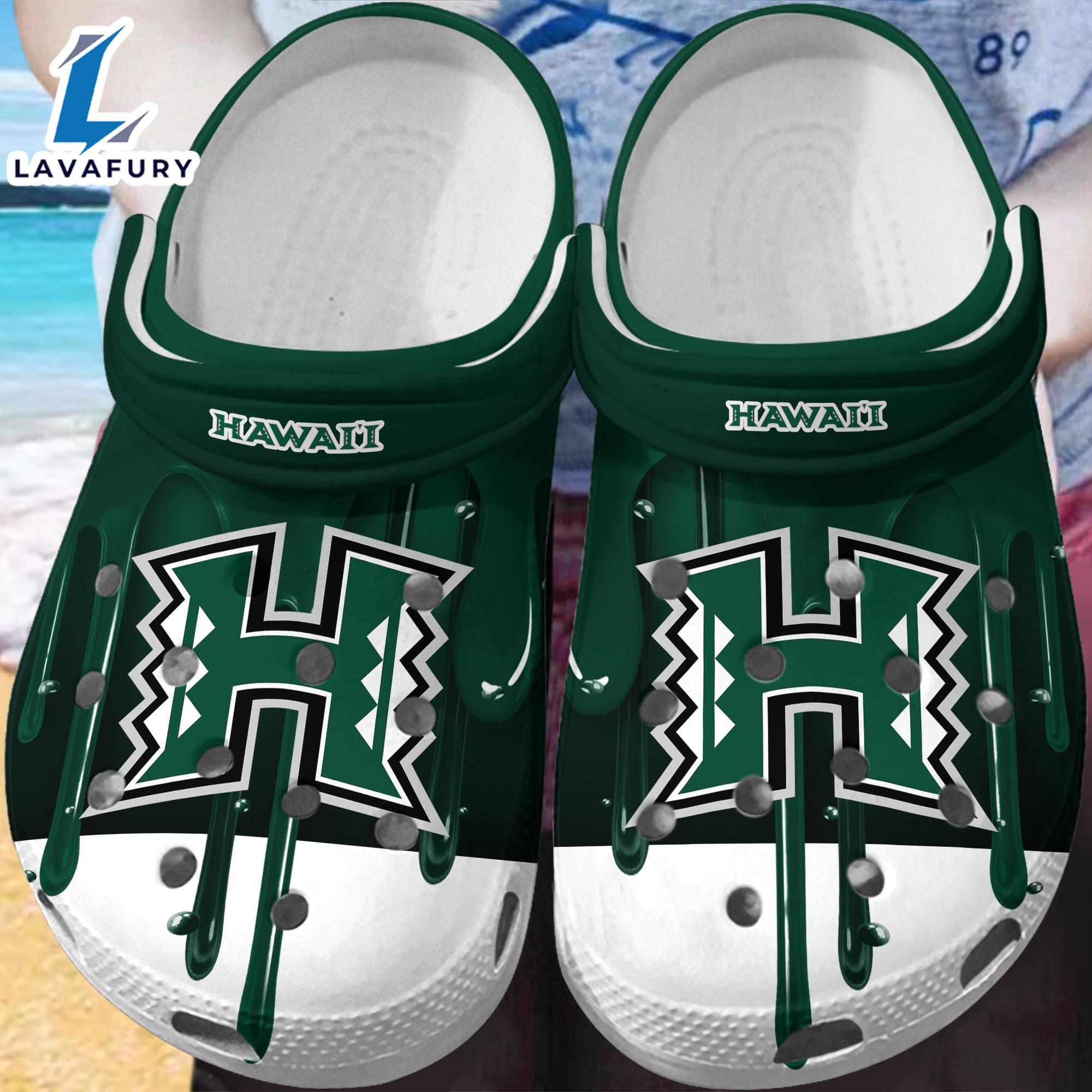 Hawaii Rainbow Warriors Crocs New For This Season Trending  Gift Xmas Hawaii Rainbow Warriors Crocs New For This Season Trending  Gift Xmas