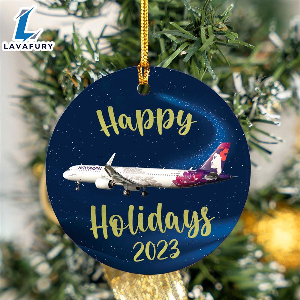 Hawaiian Airlines Airbus A321 Neo Ceramic Ornament For Fans Hawaiian Airlines Airbus A321 Neo Ceramic Ornament For Fans