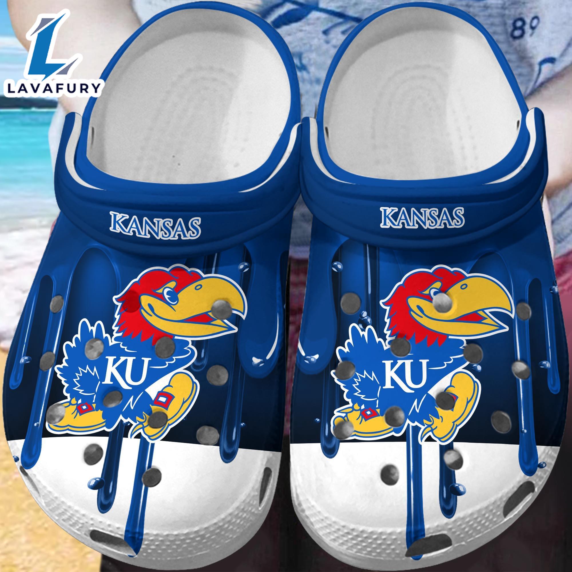 Kansas Jayhawks Crocs New For This Season Trending  Gift Xmas Kansas Jayhawks Crocs New For This Season Trending  Gift Xmas