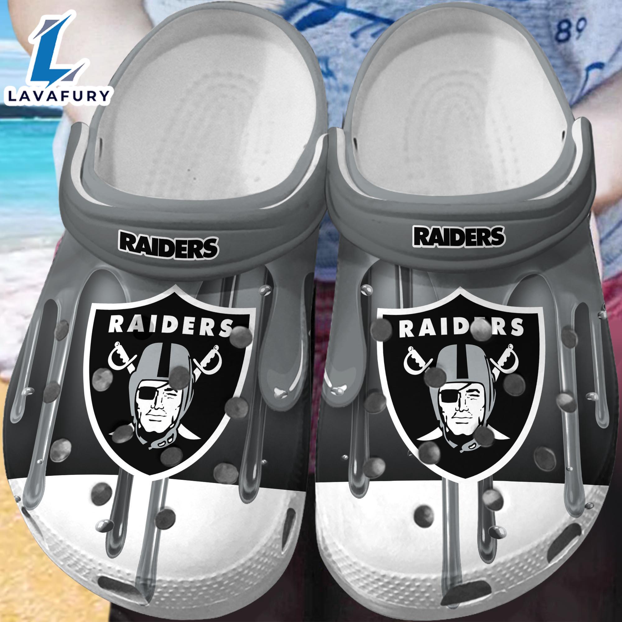 Las Vegas Raiders Crocs New For This Season Trending  Gift Xmas Las Vegas Raiders Crocs New For This Season Trending  Gift Xmas
