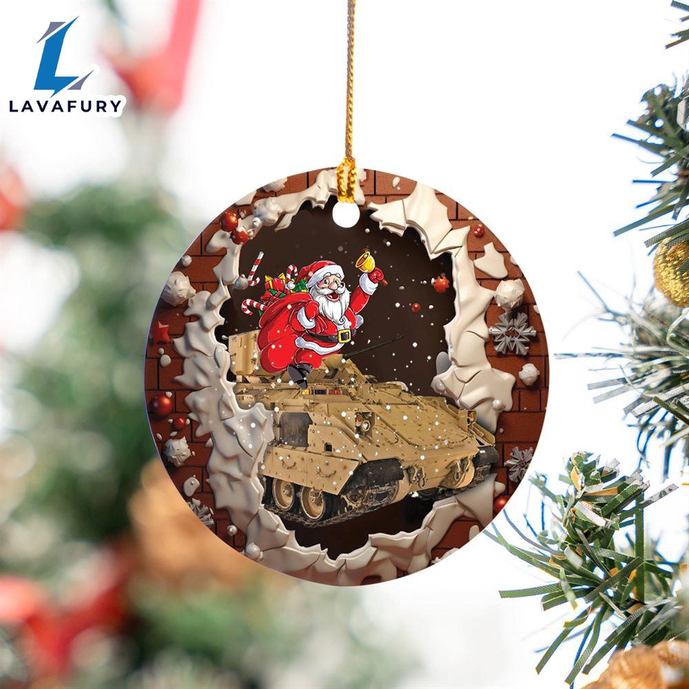 M2A3 Bradley Christmas Ceramic Ornament For Fans M2A3 Bradley Christmas Ceramic Ornament For Fans