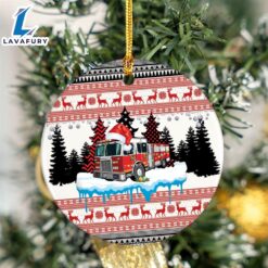 Merry Christmas Fire Tree Ceramic…