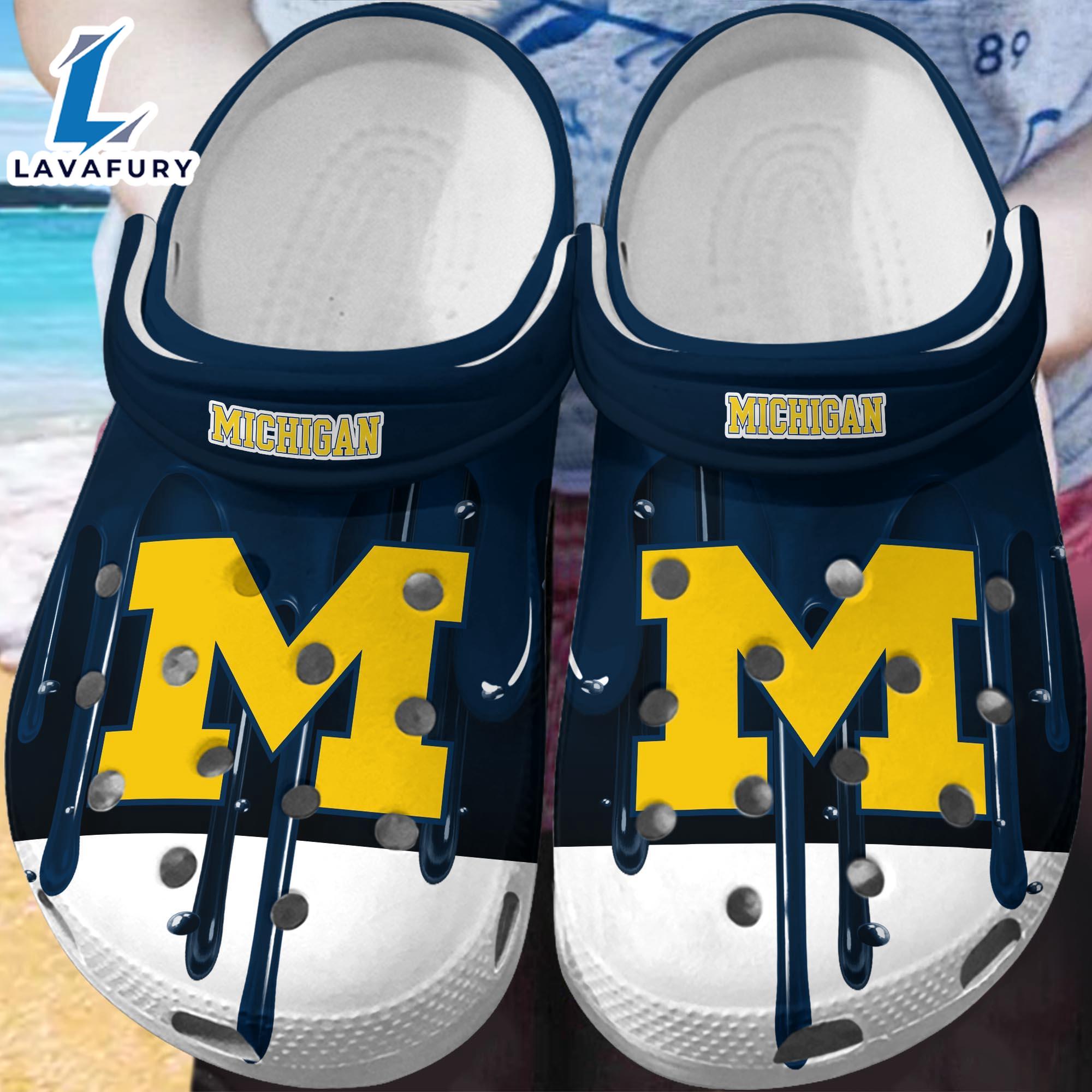 Michigan Wolverines Crocs New For This Season Trending  Gift Xmas Michigan Wolverines Crocs New For This Season Trending  Gift Xmas