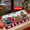 NCAA Alabama Crimson Tide Grinch Christmas Welcome Football Doormat - Custom Name Gift Xmas 3 NCAA Alabama Crimson Tide Grinch Christmas Welcome Football Doormat - Custom Name