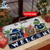 NCAA BYU Grinch Christmas Welcome Football Doormat - Custom Name Gift Xmas 3 NCAA BYU Grinch Christmas Welcome Football Doormat - Custom Name