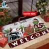 NCAA Colgate Raiders Grinch Christmas Welcome Football Doormat - Custom Name Gift Xmas 2 NCAA Colgate Raiders Grinch Christmas Welcome Football Doormat - Custom Name