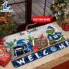 NCAA Duke Blue Devils Grinch Christmas Welcome Football Doormat - Custom Name Gift Xmas 2 NCAA Duke Blue Devils Grinch Christmas Welcome Football Doormat - Custom Name